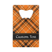 Halloween Orange Tartan Geldbeutel Flaschenöffner (Rückseite)