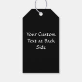 Halloween Orange Tartan Geschenkanhänger (Rückseite)