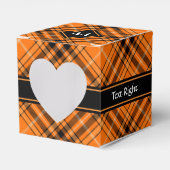 Halloween Orange Tartan Geschenkschachtel (Vorderseite)