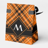 Halloween Orange Tartan Geschenkschachtel (Rückseite)