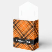 Halloween Orange Tartan Geschenkschachtel (Geöffnet)