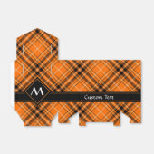 Halloween Orange Tartan Geschenkschachtel (Ungefaltet)