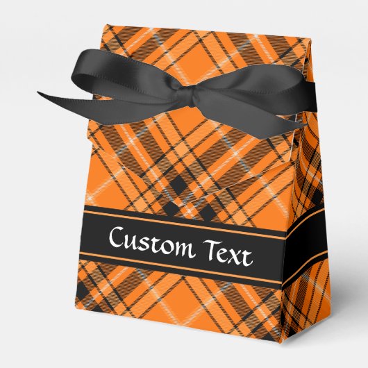 Halloween Orange Tartan Geschenkschachtel (Vorderseite)