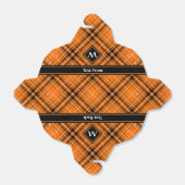Halloween Orange Tartan Geschenkschachtel (Ungefaltet)