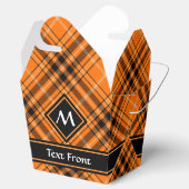 Halloween Orange Tartan Geschenkschachtel (Geöffnet)