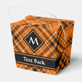 Halloween Orange Tartan Geschenkschachtel (Rückseite)