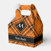 Halloween Orange Tartan Geschenkschachtel (Rückseite)