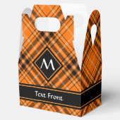Halloween Orange Tartan Geschenkschachtel (Geöffnet)