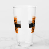 Halloween Orange Tartan Glas (Links)