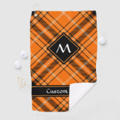 Halloween Orange Tartan Golfhandtuch (Insitu)
