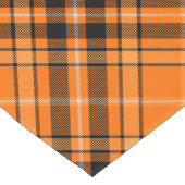 Halloween Orange Tartan Großer Tischläufer (Ecke)