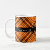 Halloween Orange Tartan Kaffeetasse (Links)