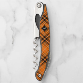 Halloween Orange Tartan Kellnermesser