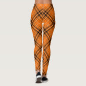 Halloween Orange Tartan Leggings (Rückseite)