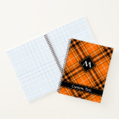 Halloween Orange Tartan Notizblock (Innenseite)