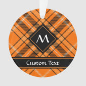 Halloween Orange Tartan Ornament (Vorderseite)