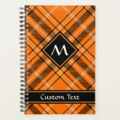 Halloween Orange Tartan Planer (Vorderseite)
