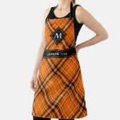Halloween Orange Tartan Schürze (InSitu)