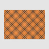 Halloween Orange Tartan Seidenpapier (Vorderseite)