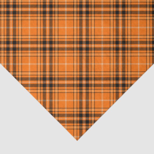 Halloween Orange Tartan Seidenpapier (Ausschnitt)