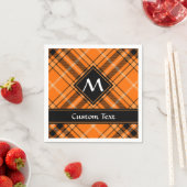 Halloween Orange Tartan Serviette (Beispiel)