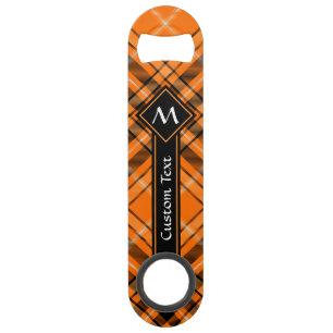 Halloween Orange Tartan Speed Flaschenöffner