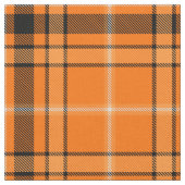 Halloween Orange Tartan Stoff (Nahaufnahme)