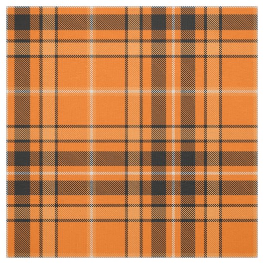 Halloween Orange Tartan Stoff (Muster)