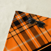 Halloween Orange Tartan Strandtuch (Beispiel)
