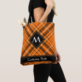 Halloween Orange Tartan Tasche (Von Nahem)