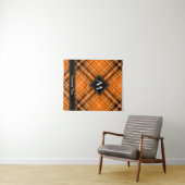 Halloween Orange Tartan Wandteppich (Beispiel (Horizontal))