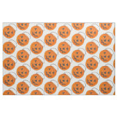 Halloween Orange Trick oder Treat Pumpkin Bucket Stoff (Fat Quarter (45,7 x 55,9 cm))