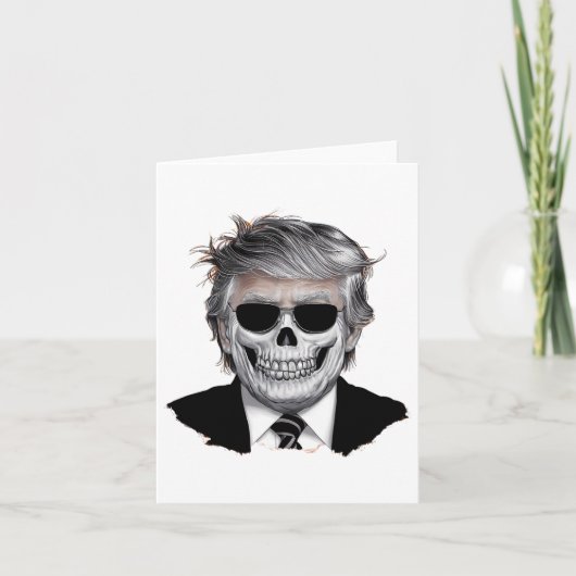 Halloween Orange Trump American Horror Party Costu Karte (Vorderseite)