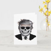 Halloween Orange Trump American Horror Party Costu Karte (Gelbe Blume)