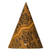 Halloween Orange und Black Skull Lace Party Hat Partyhütchen (Links)