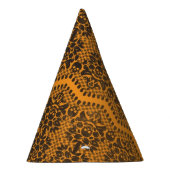 Halloween Orange und Black Skull Lace Party Hat Partyhütchen (Rechts)