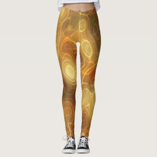 Halloween Orange und Goldrausch Leggings
