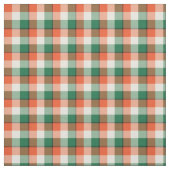 Halloween Orange und Green Checkered Karierte Must Stoff (Muster)