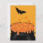 Halloween-Orangensaftgeister-Party Einladung (Rückseite)