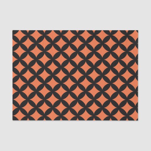 Halloween-Orangentaschentuch Seidenpapier (Vorderseite)