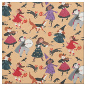 Halloween-Orangentrick oder Kinder mit Pattern beh Stoff (Muster)