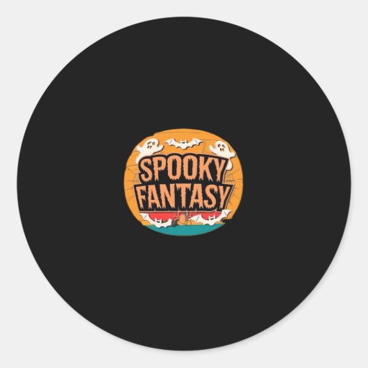 Halloween Orchestra Classic T - Shirt Runder Aufkleber (Vorderseite)