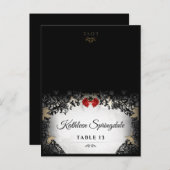 Halloween-ORDNER-Rose-Drucknamen Postkarte (Vorne/Hinten)