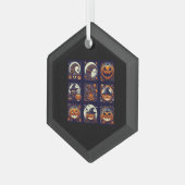 Halloween Ornament Aus Glas (Vorderseite Links)