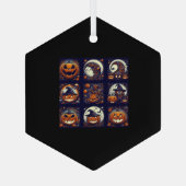 Halloween Ornament Aus Glas (Rückseite)