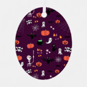 Halloween Ornament Aus Metall (Vorderseite)
