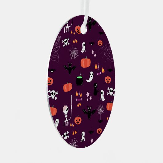 Halloween Ornament Aus Metall (Vorderseite Rechts)