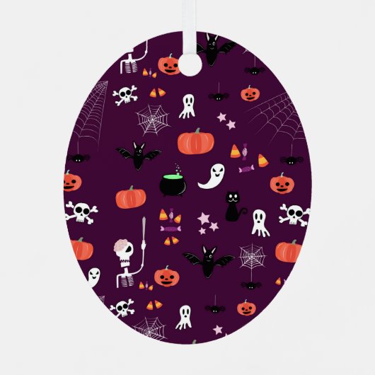 Halloween Ornament Aus Metall (Rückseite)