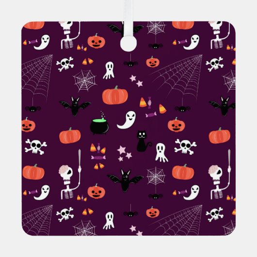 Halloween Ornament Aus Metall (Vorderseite)