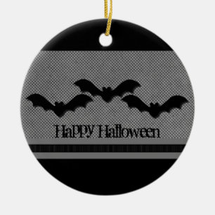 Halloween-Ornament der grauen Fledermäuse Keramik Ornament
